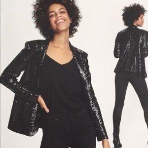 NWT black sequins blazer